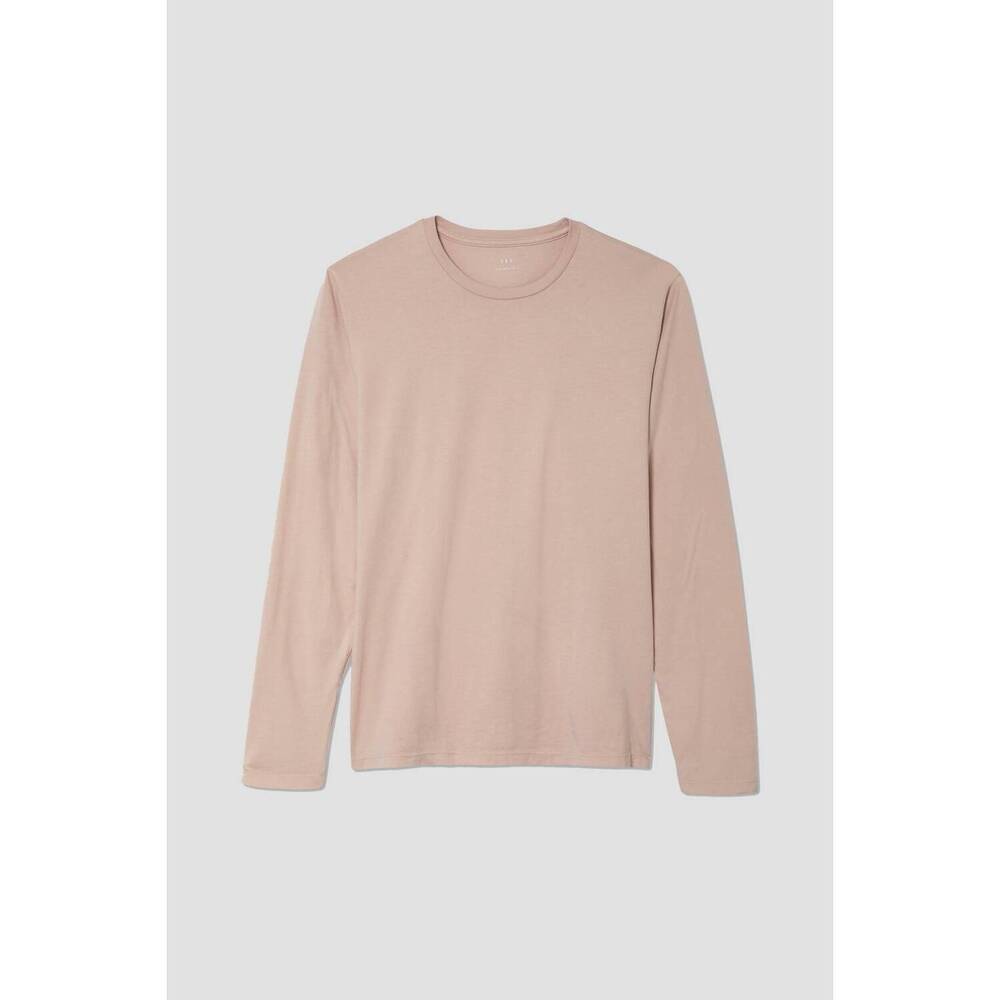 NEW SAVE KHAKI UNITED men's long sleeve supima jersey crew tee in tea